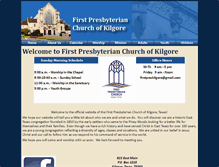 Tablet Screenshot of firstpreskilgore.org